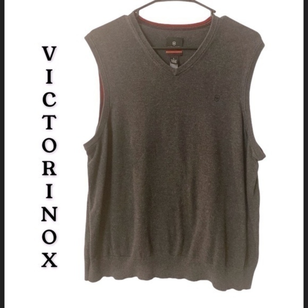 Victorinox  Charcoal Grey Value V-Neck Vest